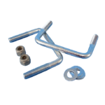 AL-KO U-Bolt Kit - Suits Jockey Wheel Clamps 100mm x 75mm (626260)