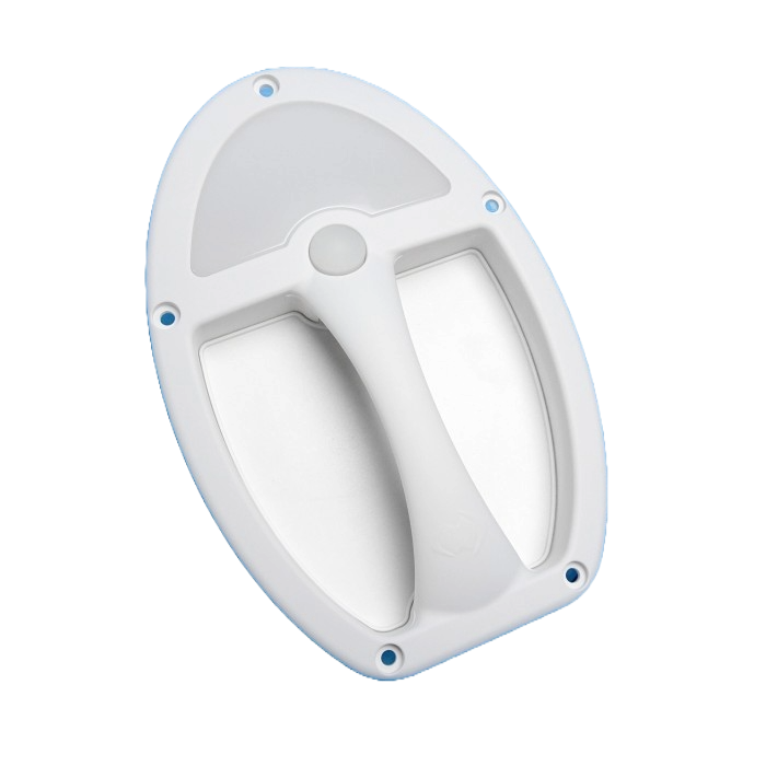 Coast Teardrop Grab Handle with LED Light - White