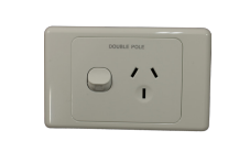 Single Power Point - Shallow Mount - 240 Volt - 10 Amp - Double Pole