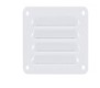 Vent Pressed Aluminium - White 100 (w)  x 75 (h)