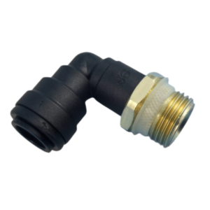 John Guest (JG) 1/2" Brass Male Adapter with 12mm Plastic Elbow