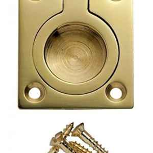 Brass Flush Ring Pull Handle - 40mm x 50mm