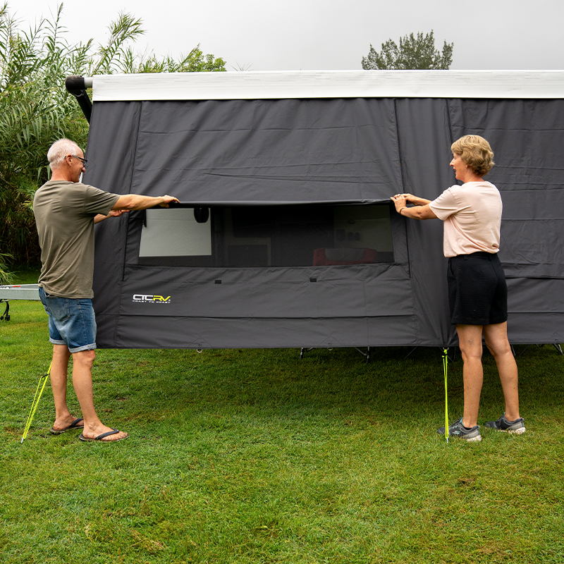 Coast RV 15ft Premium Awning Sunscreen Front Wall - Image 4