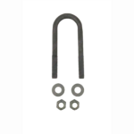 U-Bolt 45mm (1 3/4 Inch) Round x 140mm (5 1/2 Inch) Galvanised with Nuts & Washers