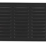 Vent Pressed Aluminium Black 300mm x 150mm