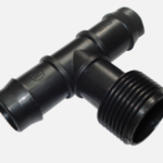 Threaded Tee 19mm Barbed x 3/4" BSP Male