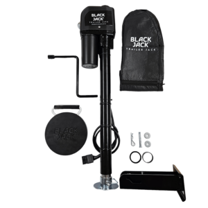 Black Jack Mini Electric Trailer Jack - 1000kg Copy