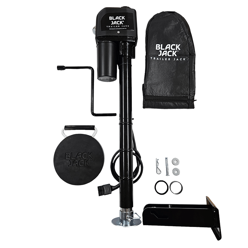 Black Jack Mini Electric Trailer Jack - 1000kg Copy