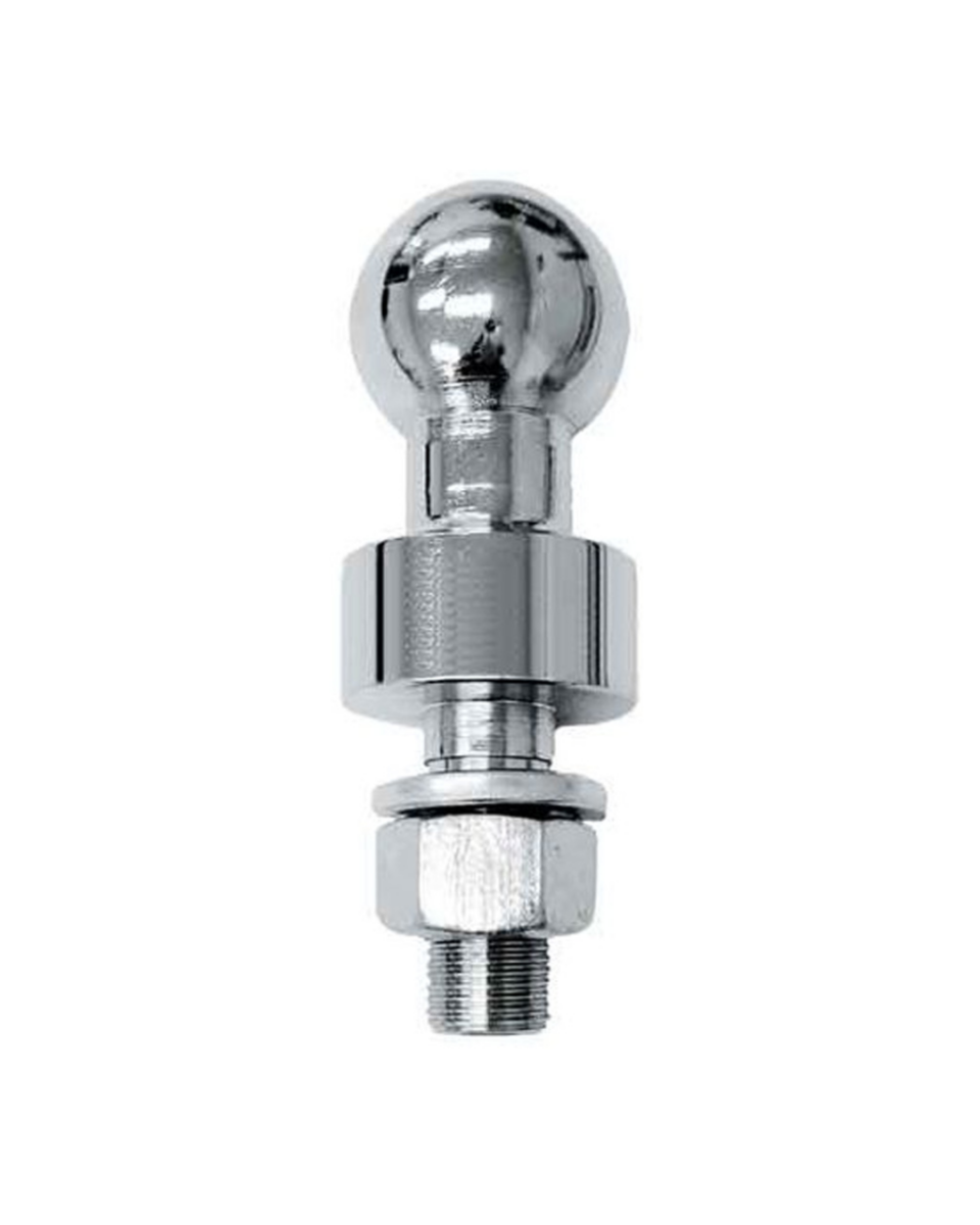 Towball 50mm Chrome - 2 Tonne Rating - Shank 51mm long - 25mm Hi-Rise