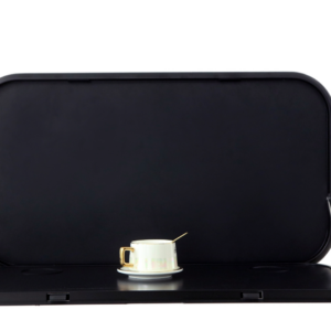 NCE Caravan Table with USB-A + USB-C Charging & LED Light - Black