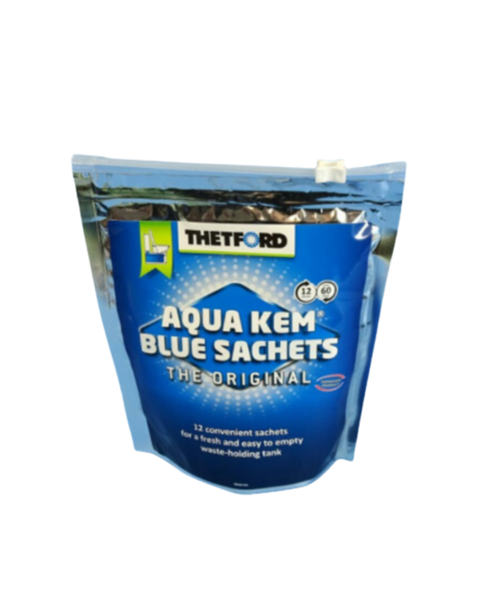 Thetford Aqua Kem Blue Satchets - Waste Cassette Drop-In - 12 Sachets